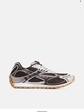 Bottega Veneta Brown, White & Gum Athletic Sneaker